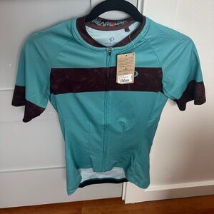 New unworn teal road cycling women’s jersey Pearl Izumi Small